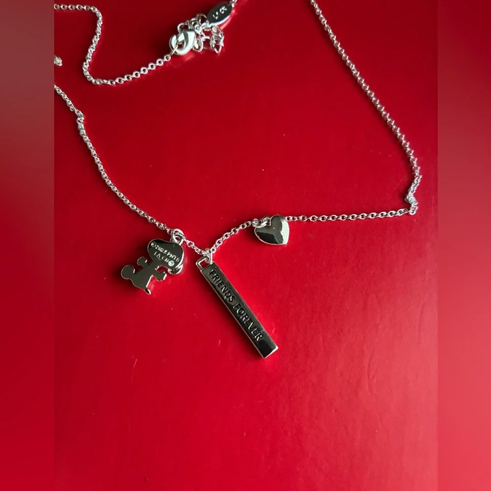 Peanuts Silver Necklace Set with Snoopy Charms - Picture 9 of 16